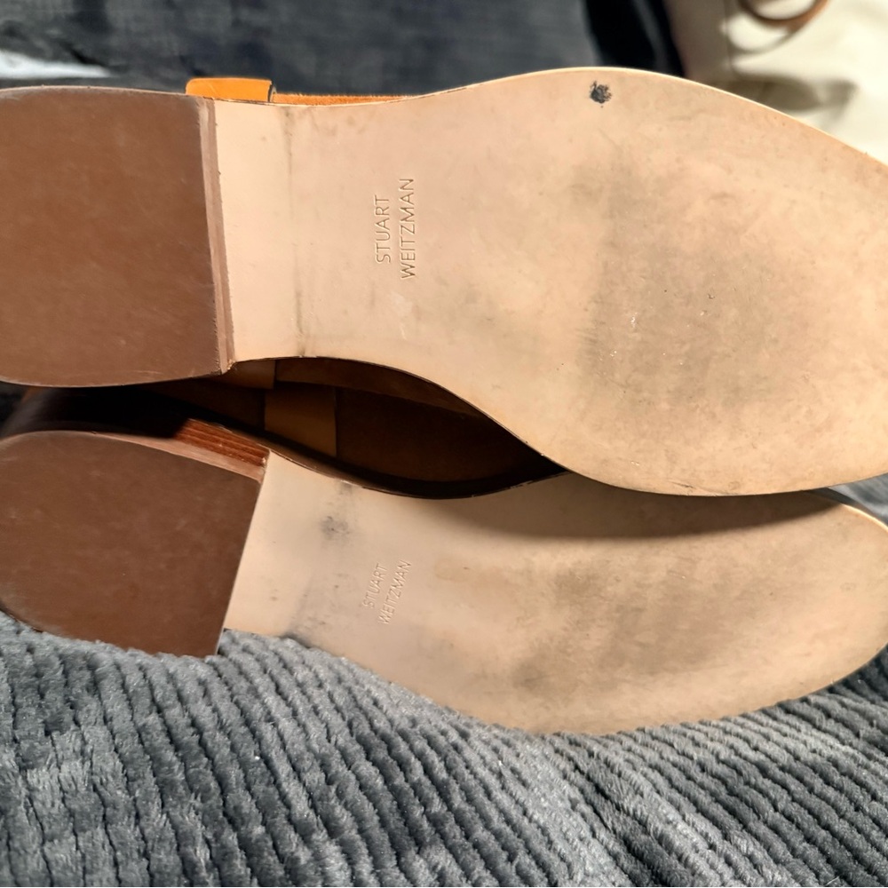 Stuart Weitzman Chestnut Cognac Suede boots - Picture 7 of 13